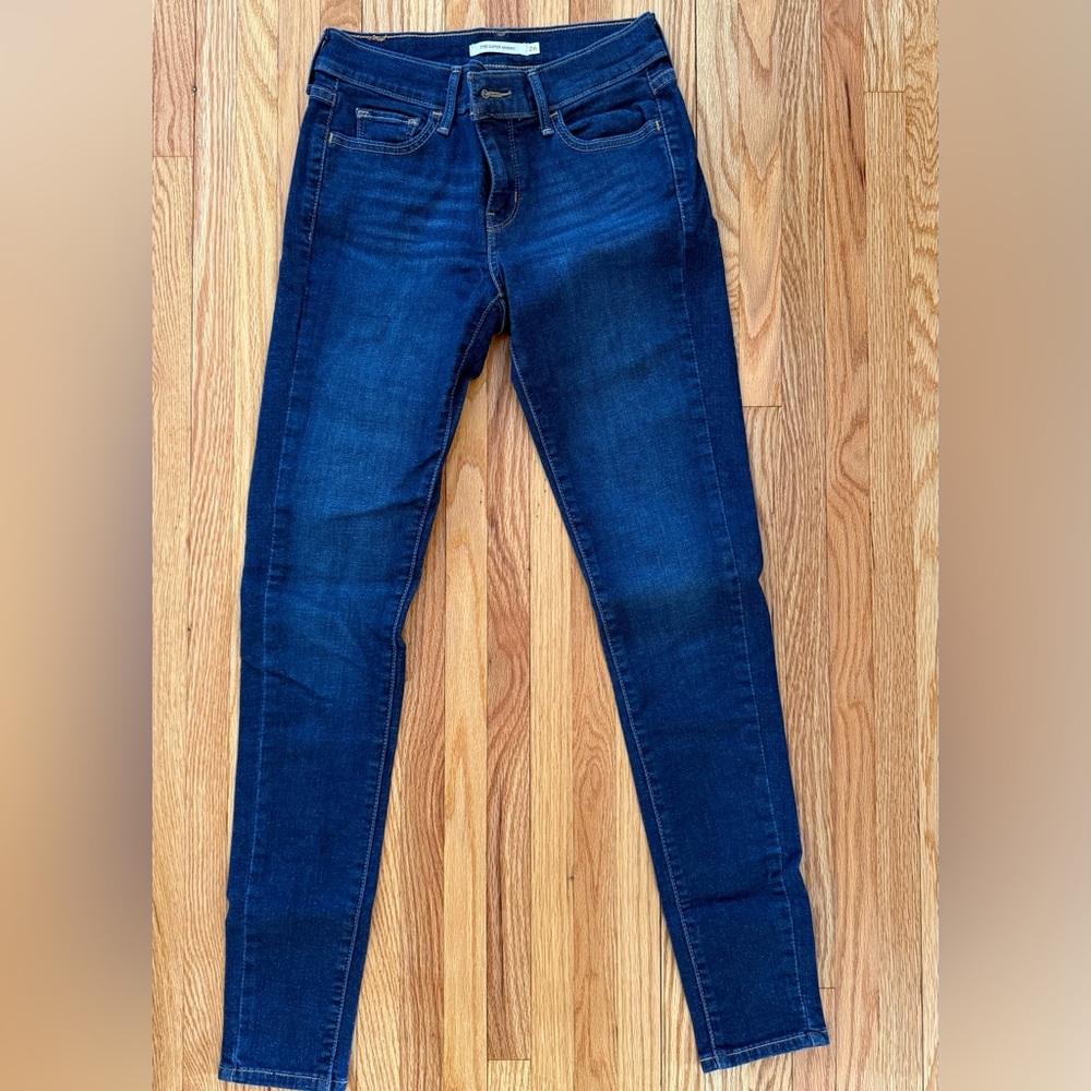 Levi's Dark Blue 710 Women's Super Skinny Jeans